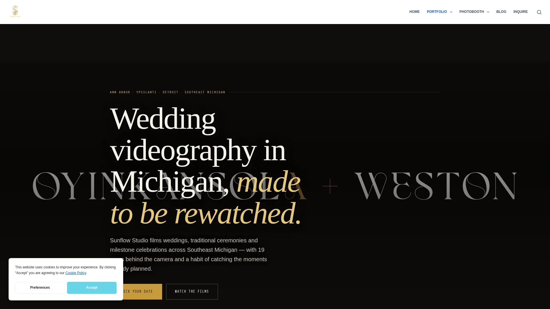Wedding videography